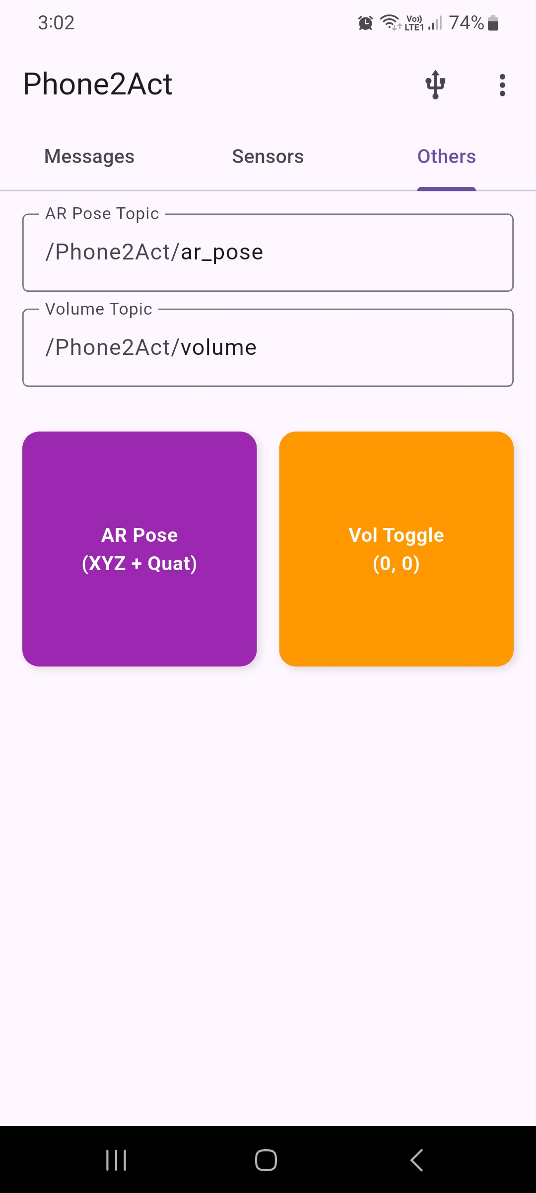 Phone2Act App UI